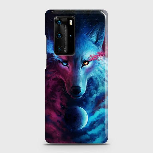 Huawei P40 Pro Cover - Infinity Wolf Trendy Printed Hard Case with Life Time Colors Guarantee