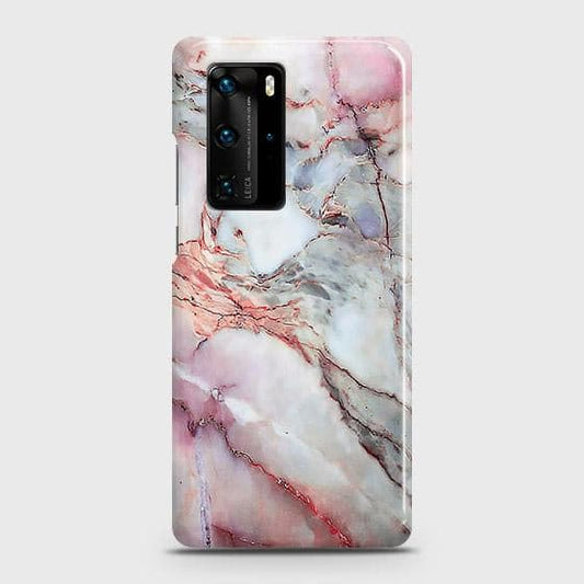 Huawei P40 Pro Cover - Violet Sky Marble Trendy Printed Hard Case with Life Time Colors Guarantee