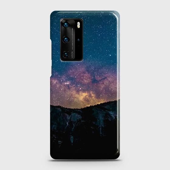 Huawei P40 Pro Plus Cover - Matte Finish - Embrace Dark Galaxy  Trendy Printed Hard Case with Life Time Colors Guarantee