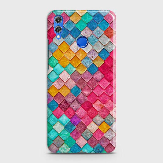 Huawei P smart 2019 Cover - Chic Colorful Mermaid Printed Hard Case with Life Time Colors Guarantee