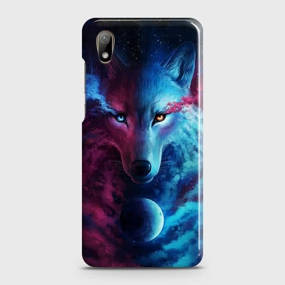 Huawei Y5 2019 Cover - Infinity Wolf Trendy Printed Hard Case with Life Time Colors Guarantee