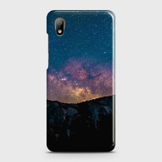 Huawei Y5 2019 Cover - Matte Finish - Embrace Dark Galaxy  Trendy Printed Hard Case with Life Time Colors Guarantee