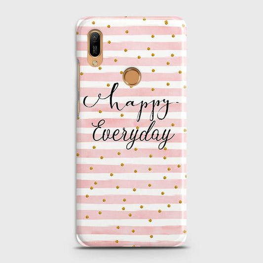 Huawei Y6s 2019 Cover - Trendy Happy Everyday Printed Hard Case with Life Time Colors Guarantee