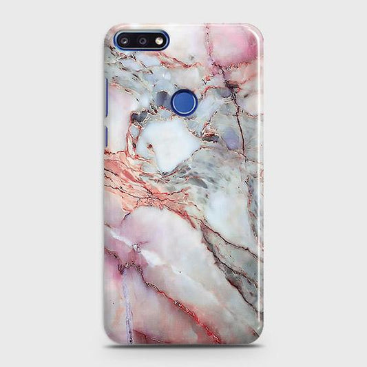 Huawei Y7 Prime 2018 / Y7 2018 Cover - Violet Sky Marble Trendy Printed Hard Case with Life Time Colors Guarantee