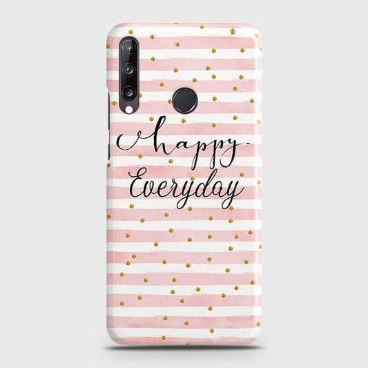 Huawei Y7p Cover - Trendy Happy Everyday Printed Hard Case with Life Time Colors Guarantee