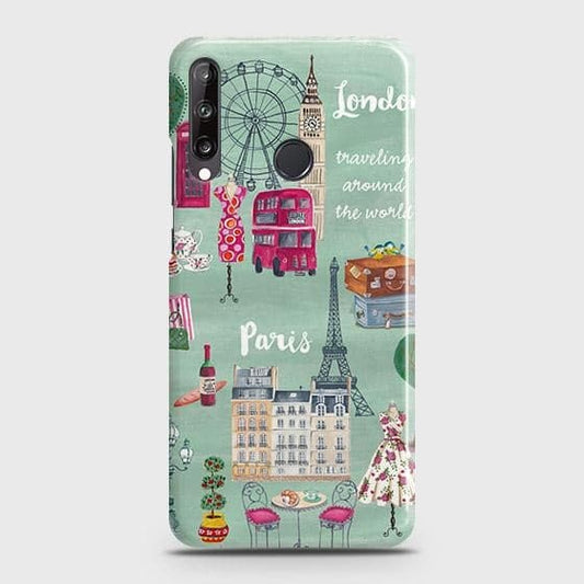 Huawei Y7p Cover - Matte Finish - London, Paris, New York ModernPrinted Hard Case with Life Time Colors Guarantee