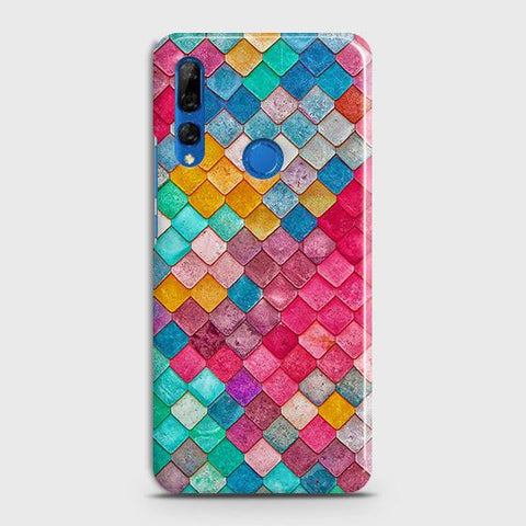 Huawei Y9 Prime 2019 Cover - Chic Colorful Mermaid Printed Hard Case with Life Time Colors Guarantee