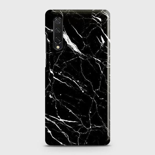 Honor 9X Pro Cover - Trendy Black Marble Printed Hard Case with Life Time Colors Guarantee
