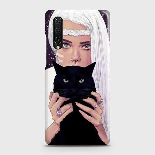 Honor 9X Pro Cover - Trendy Wild Black Cat Printed Hard Case with Life Time Colors Guarantee