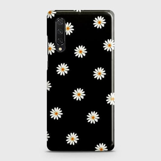 Honor 9X Pro Cover - Matte Finish - White Bloom Flowers with Black Background Printed Hard Case with Life Time Colors Guarantee