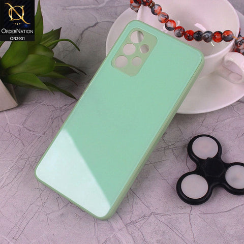 Samsung Galaxy A32 Cover - Light Green - V2 - New Glossy Shine Soft Borders Camera Protection Back Case