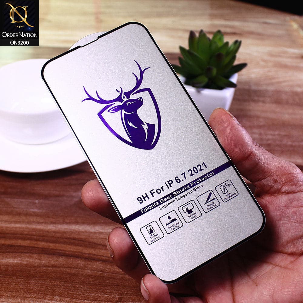 iPhone 13 Pro Max Screen Protector - Falante Shield Supreme Tempered Glass Screen Protector