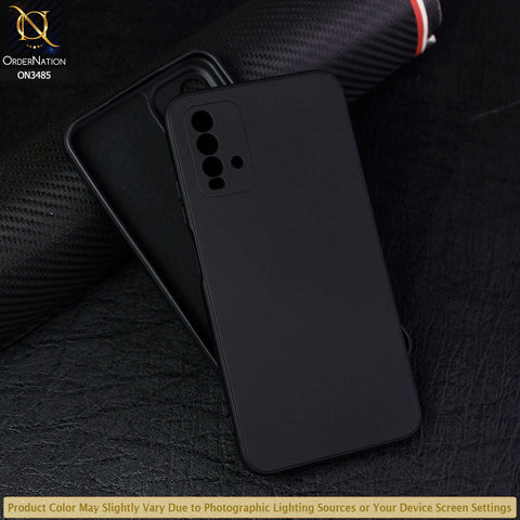 Xiaomi Redmi 9T Cover - Black - ONation Silica Gel Series - HQ Liquid Silicone Elegant Colors Camera Protection Soft Case