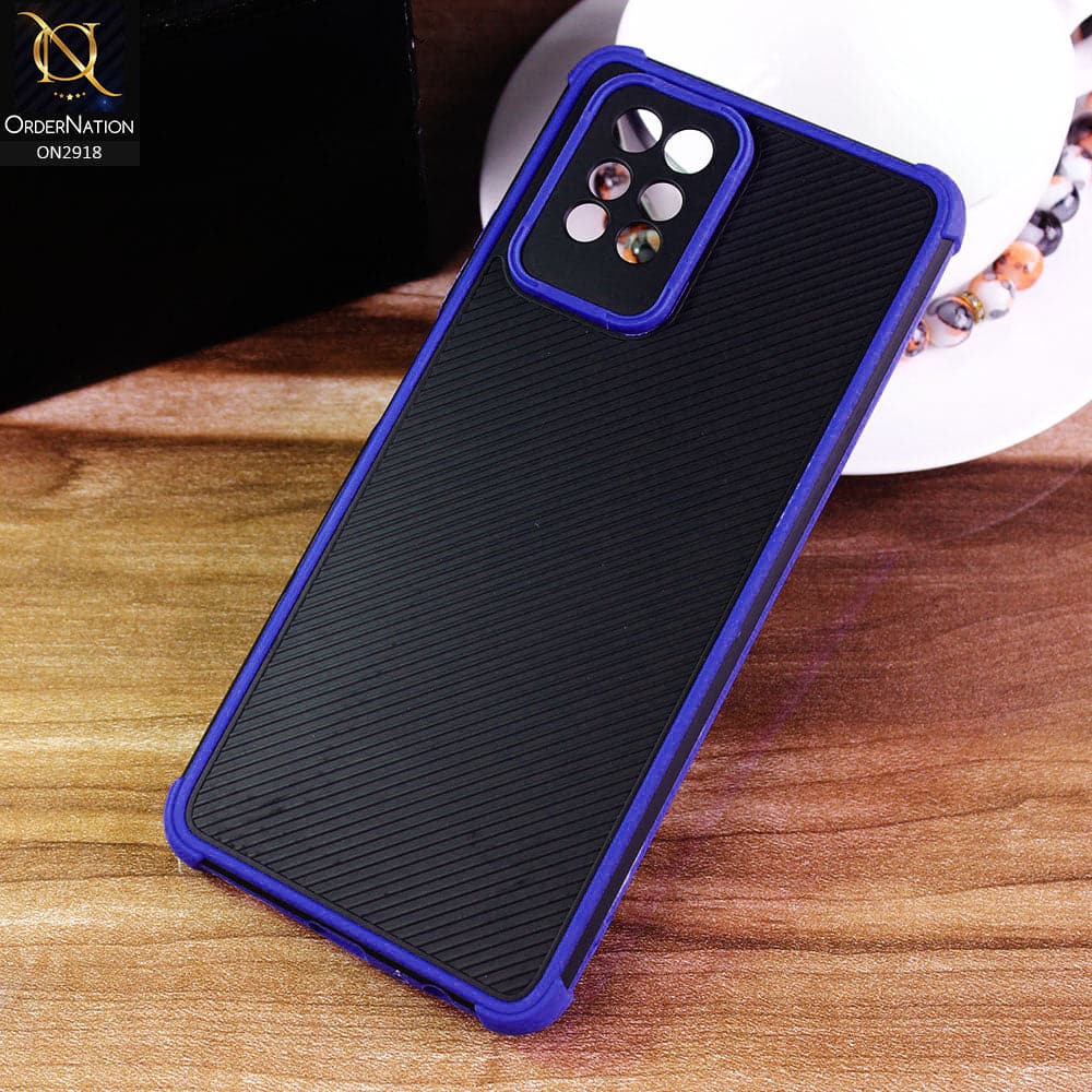Infinix Note 10 Pro Cover - Blue - 3D Soft Linning Camera Protection Case