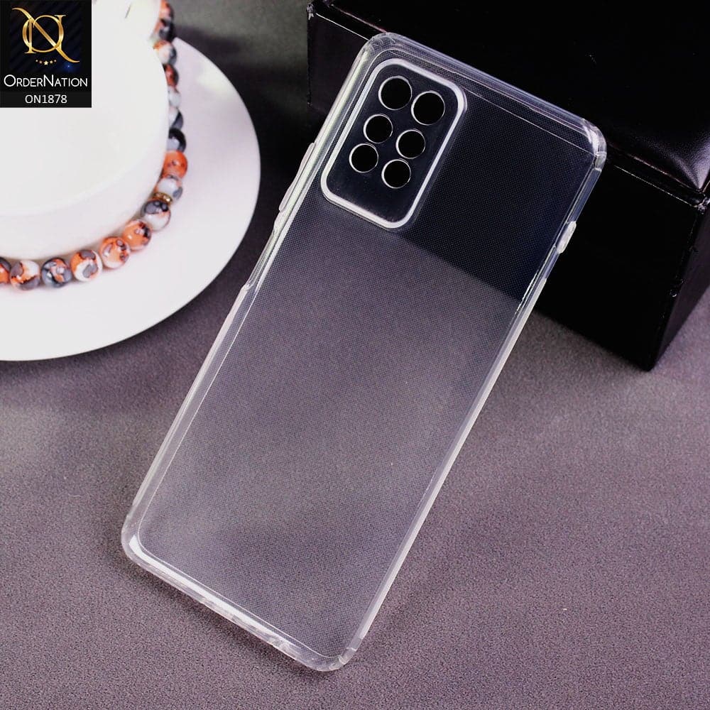 Infinix Note 10 Pro Cover - Soft 4D Design Shockproof Silicone Transparent Clear Case