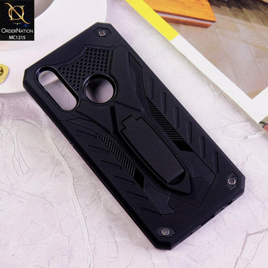 Oppo A31 Cover - Black - Luxury Hybrid Shockproof Stand Case