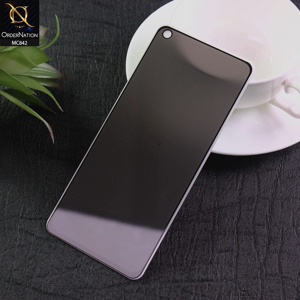 Oppo Find X3 Lite Screen Protector - Black - Privacy Tempared Screen Protector