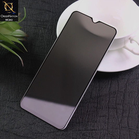 Vivo V21e Screen Protector - Black - Privacy Tempared Screen Protector