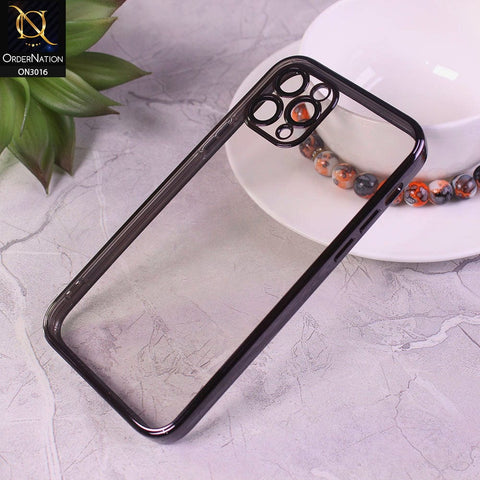 iPhone 11 Pro Max Cover - Black - Ultra Thin Camera Protection Clear Transparent Soft Case