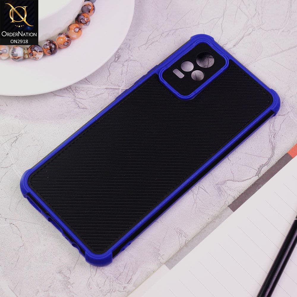 Vivo V21e Cover - Blue - 3D Soft Linning Camera Protection Case