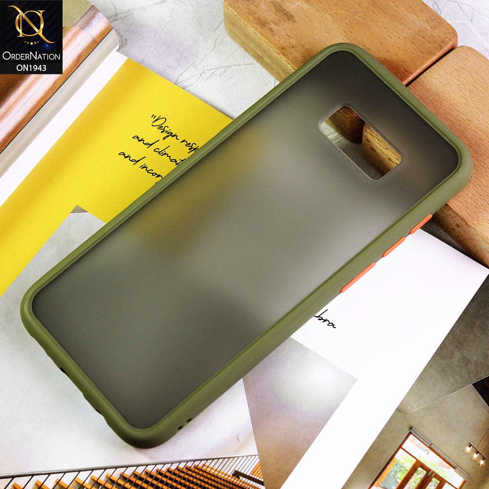 Samsung Galaxy S8 Plus Cover - Light Green - Luxury Semi Tranparent Color Frame Matte Hard PC Protective Case