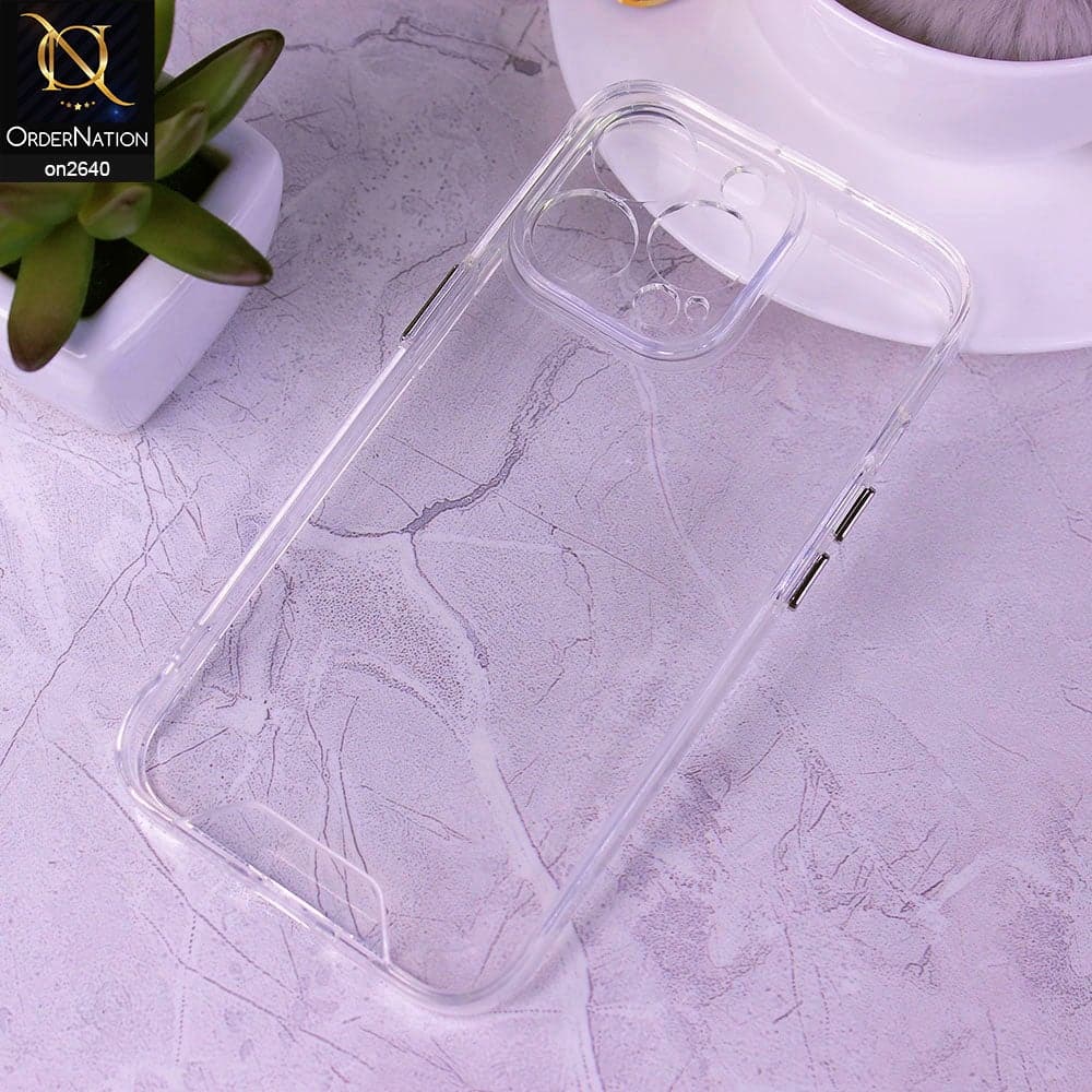 iPhone 13 Pro Max Cover - Space Premium Quality Drop Tested Transparent Case With Camera Protection