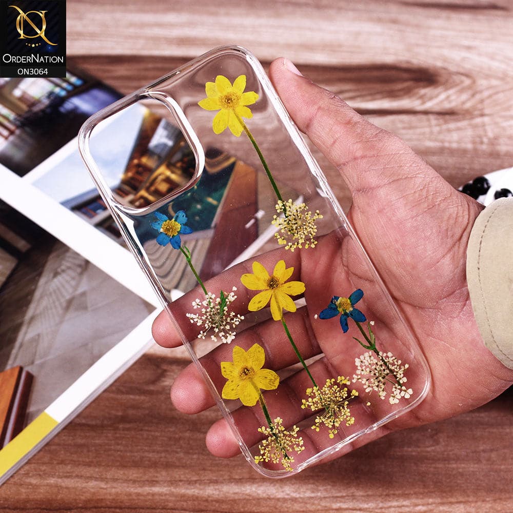 iPhone 11 Pro Max Cover - Design 11 - Dry Flower Soft Silicone Transparent Case