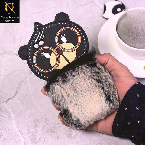 iPhone 6S / 6 Cover - Black - Cute Fur Cartoon Silicone Soft Case