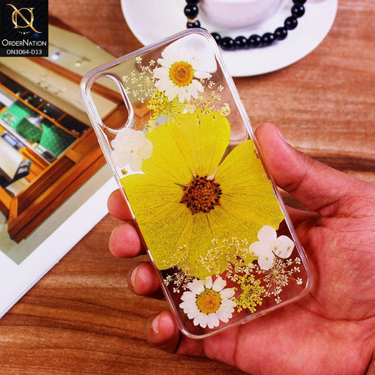iPhone XS / X Cover - Design 13 - Dry Flower Soft Silicone Transparent Case