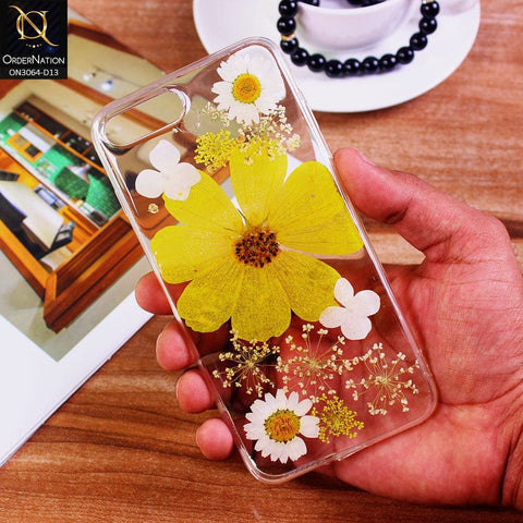 iPhone 8 Plus / 7 Plus Cover - Design 13 - Dry Flower Soft Silicone Transparent Case