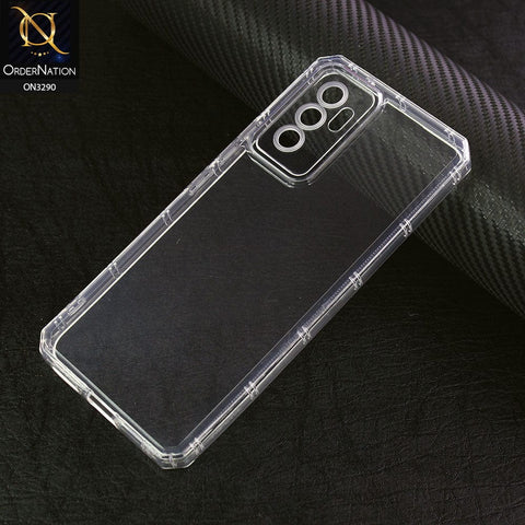 Vivo V23e Cover - Four Sided Airbag With Camera Protection Clear Transparent Soft Case