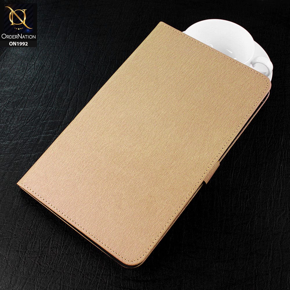 Samsung Galaxy Tab S6 Lite / P615 (2020) Cover - Golden - Luxury Shockproof Smart Wakeup Flip Book Case