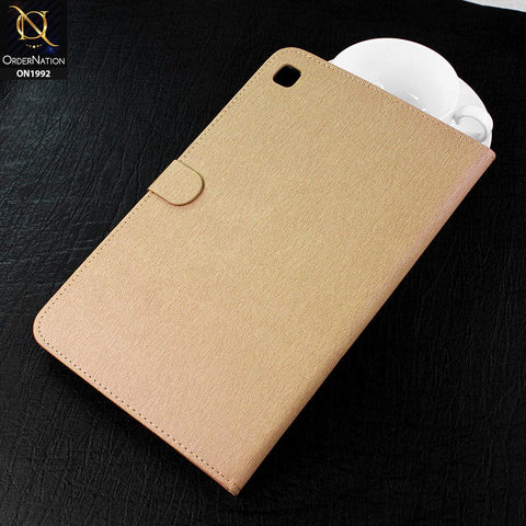 Samsung Galaxy Tab S6 Lite / P615 (2020) Cover - Golden - Luxury Shockproof Smart Wakeup Flip Book Case
