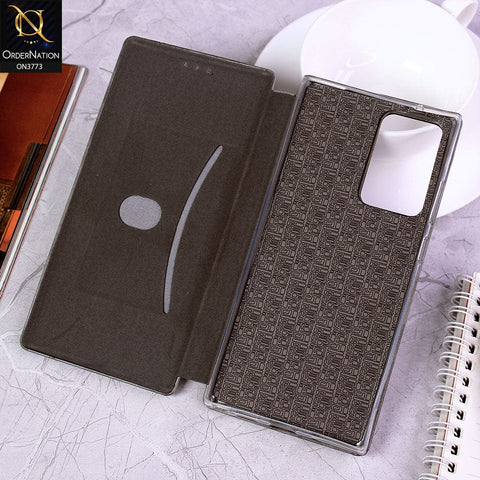 Samsung Galaxy Note 10 Plus Cover - Blue - All New Premium Megnatic Leather Texture Flip Book Soft Case