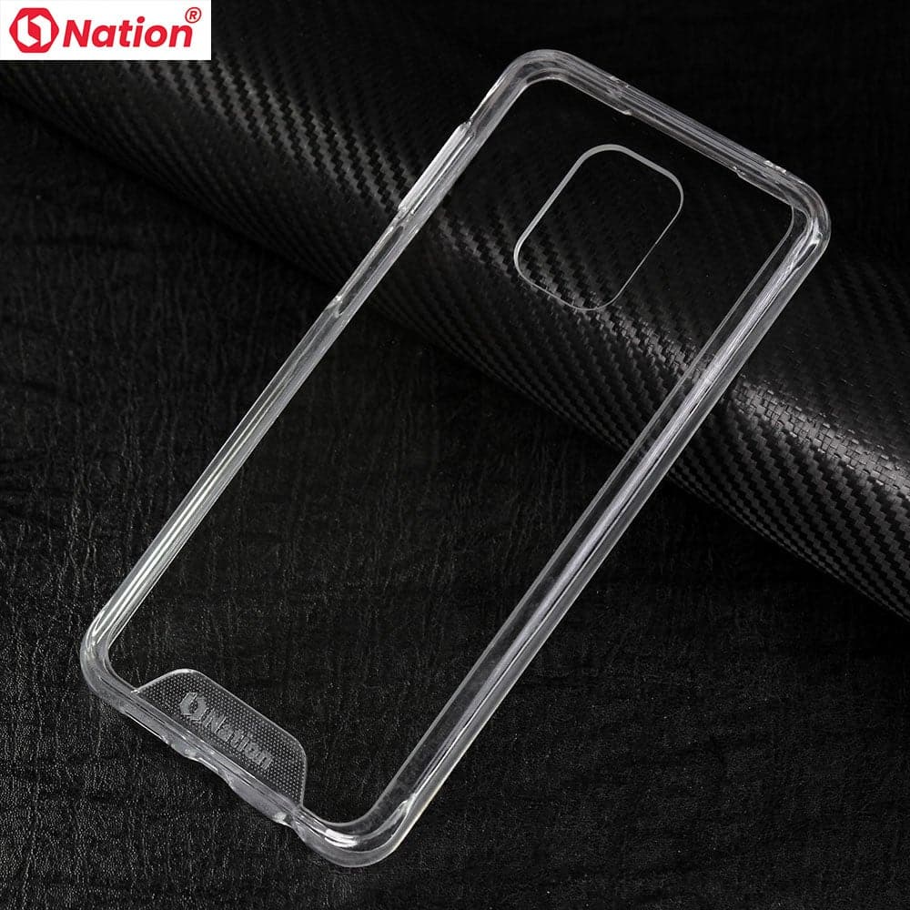 Xiaomi Redmi Note 9S Cover - ONation Essential Series - Premium Quality No Yellowing Drop Tested Tpu+Pc Clear Soft Edges