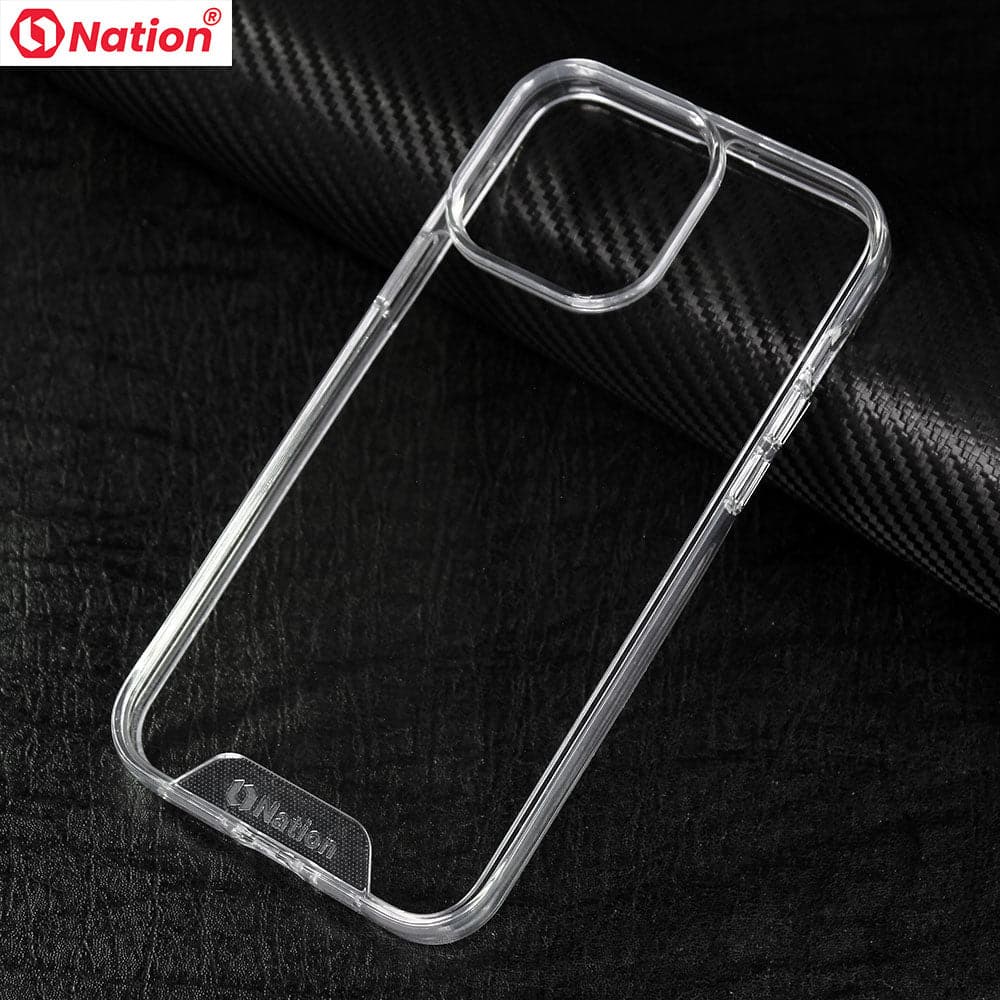 iPhone 13 Pro Cover - ONation Essential Series - Premium Quality No Yellowing Drop Tested Tpu+Pc Clear Soft Edges