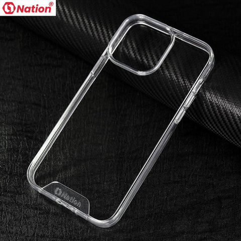 iPhone 14 Pro Max Cover - ONation Essential Series - Premium Quality No Yellowing Drop Tested Tpu+Pc Clear Soft Edges