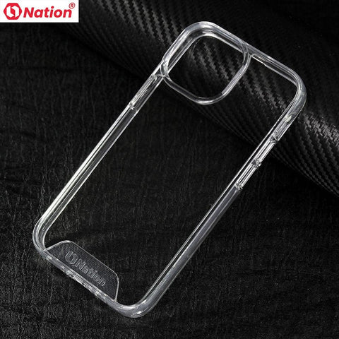iPhone 13 Mini Cover - ONation Essential Series - Premium Quality No Yellowing Drop Tested Tpu+Pc Clear Soft Edges