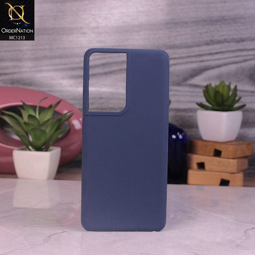 Samsung Galaxy S21 Ultra 5G - V2 - Midnight Blue - Soft Shockproof Sillica Gel Case
