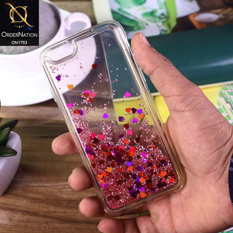 iPhone 6S / 6 Cover - Pink - Cute Glitter Smile Pattern Hard PC Back Cover