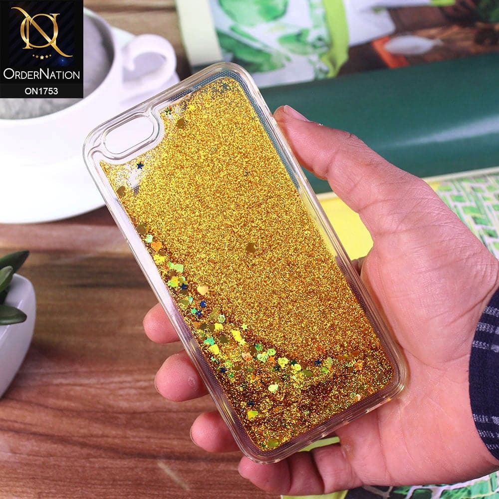 iPhone 6S / 6 Cover - Yellow - Cute Glitter Smile Pattern Hard PC Back Cover