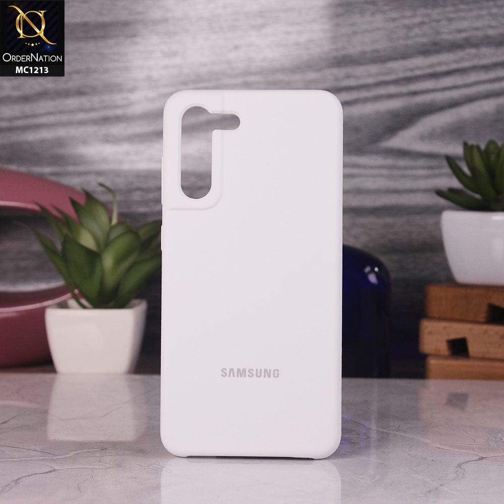 Samsung Galaxy S21 5G Cover - White - Soft Shockproof Sillica Gel Case
