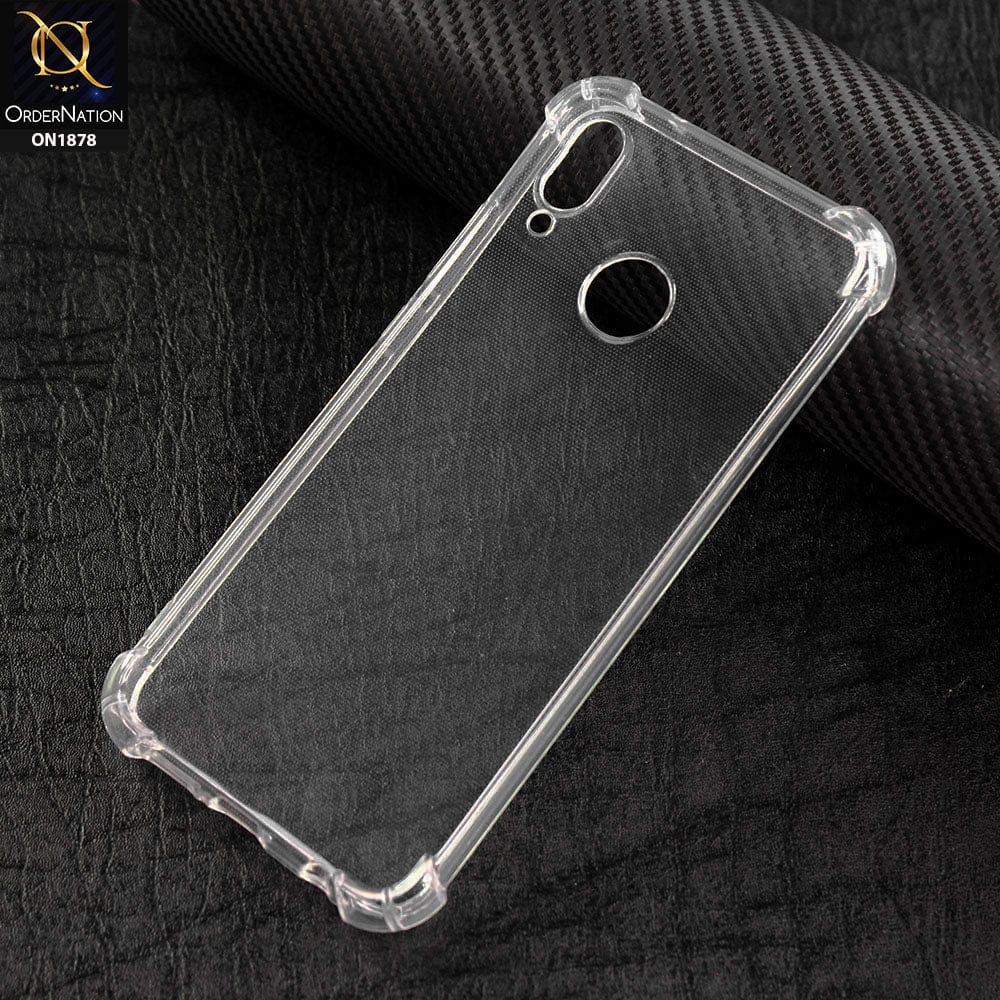 Huawei P20 Lite Cover - Soft 4D Design Shockproof Silicone Transparent Clear Case
