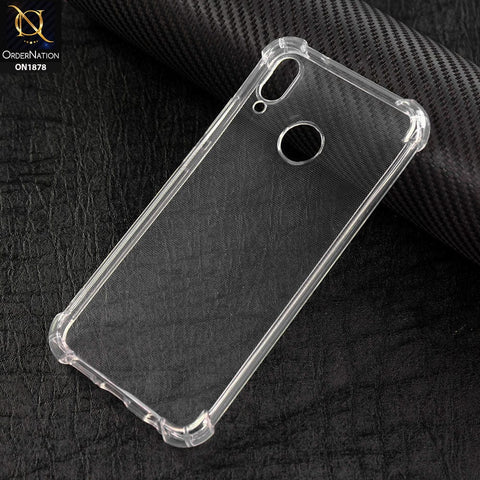 Huawei P20 Lite Cover - Soft 4D Design Shockproof Silicone Transparent Clear Case