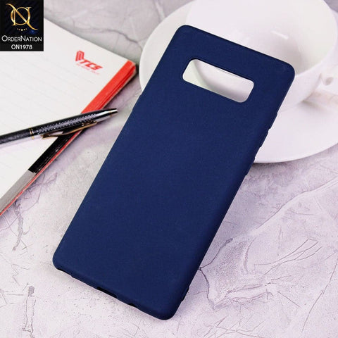 Samsung Galaxy Note 8 Cover - Blue - Candy Color Soft Silicon Case