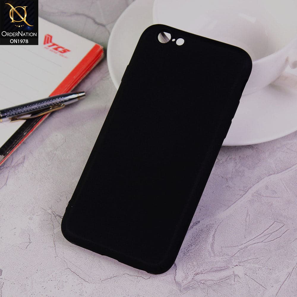 iPhone 6S / 6 Cover - Black - Candy Color Soft Silicon Case