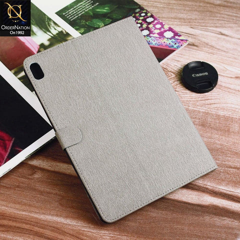 iPad Air 2020 / iPad Air 4 Cover - Gray - Luxury Shockproof Smart Wakeup Flip Book Case