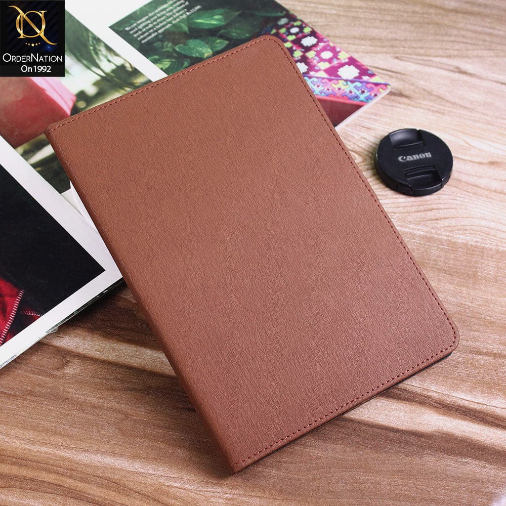 iPad Air 2020 / iPad Air 4 Cover - Brown - Luxury Shockproof Smart Wakeup Flip Book Case