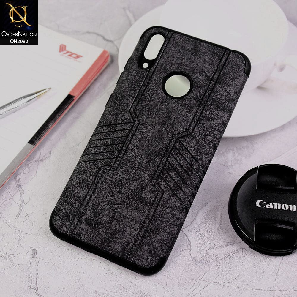 Huawei Y7 Prime 2019 / Y7 2019 / Y7 Pro 2019 Cover - Black - New Arrival Leather Texture Feels Soft Tpu Case