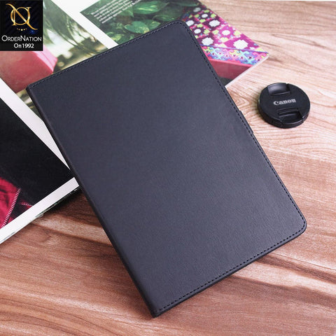 iPad Air 2020 / iPad Air 4 Cover - Black - Luxury Shockproof Smart Wakeup Flip Book Case